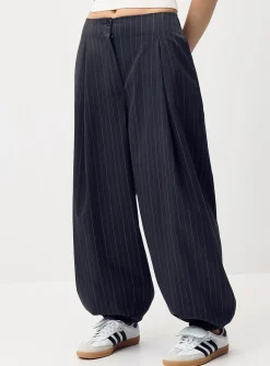 Barrel-leg dress pant