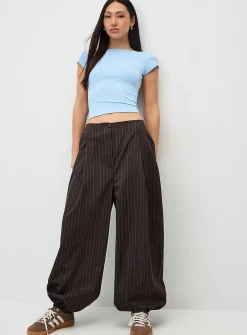 Barrel-leg dress pant