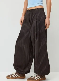Barrel-leg dress pant