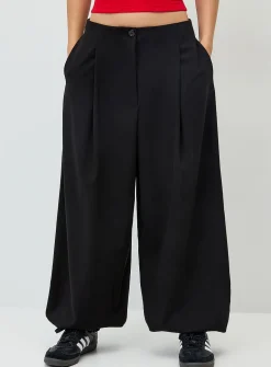 Barrel-leg dress pant