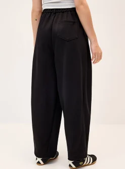 Barrel-leg dress sweatpant