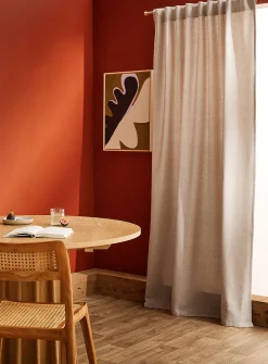 Basket weave curtain