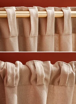 Basket weave curtain