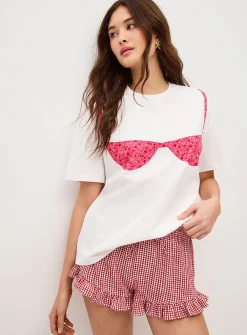 Bathing suit printed T-shirt