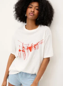 Bathing suits loose T-shirt