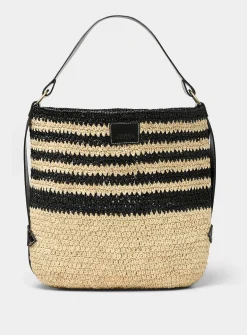 Bayia raffia tote bag