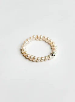 Bead and freshwater pearls band