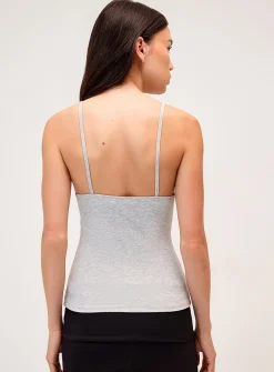 Beaded floral fitted cami