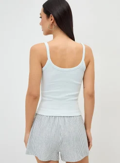 Beaded image scoop-neck cami