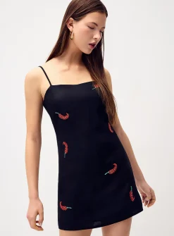 Beaded peppers minidress