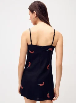 Beaded peppers minidress