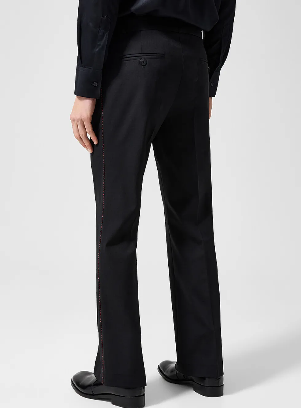 Beaded piping bootcut pant