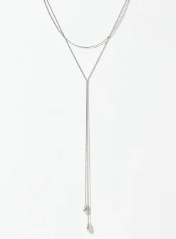 Beaded sliding necklace