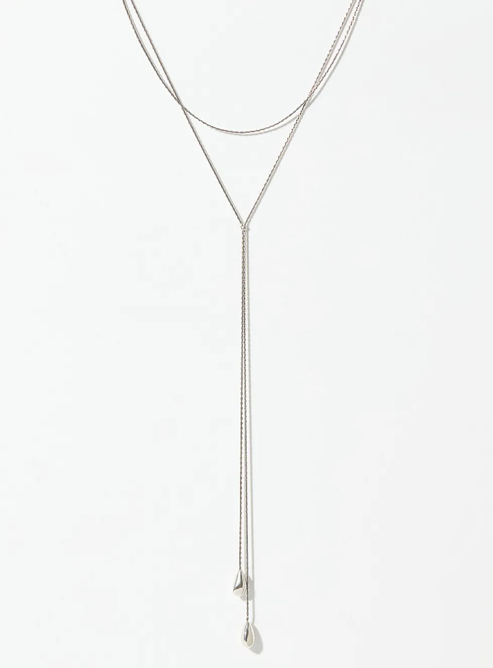 Beaded sliding necklace