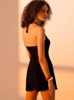 Beaded straps minidress