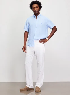 Bedford linen-cotton pant