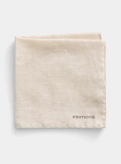 Beige pocket square