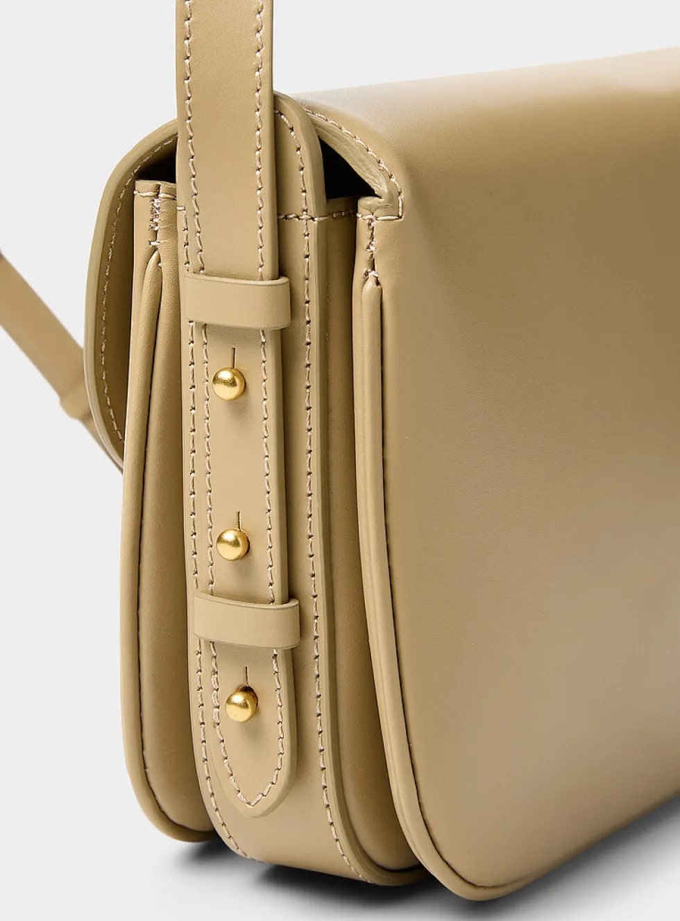 Bellissima small sand leather bag