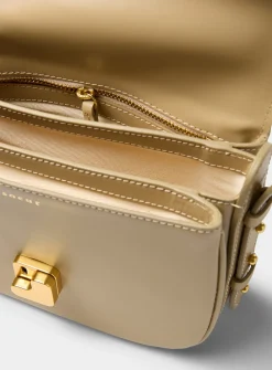 Bellissima small sand leather bag