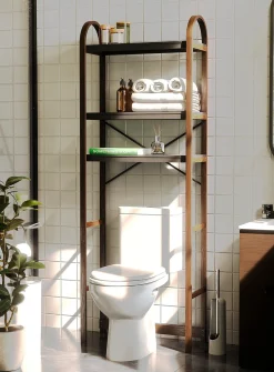 Bellwood freestanding over-the-toilet shelving