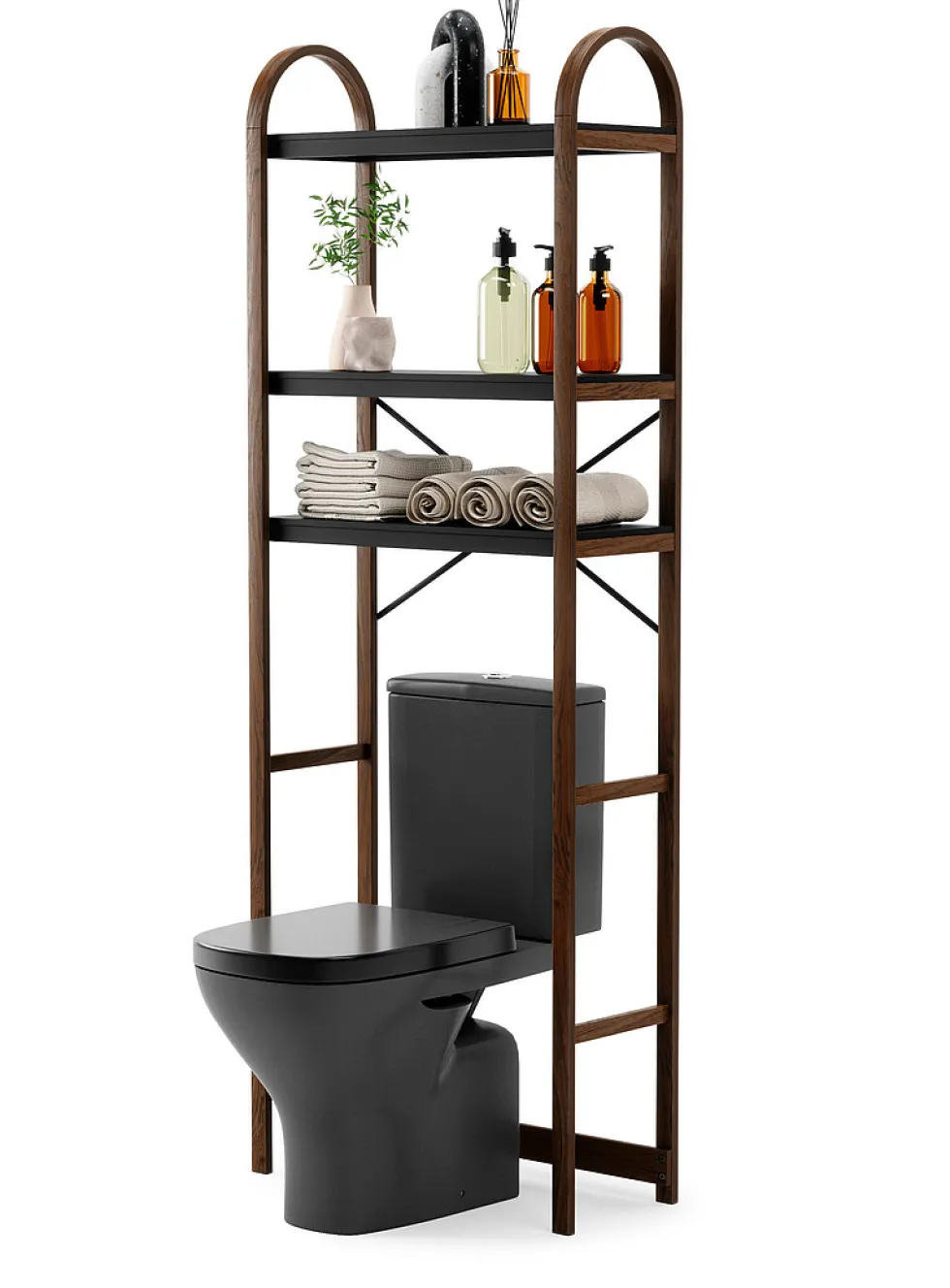 Bellwood freestanding over-the-toilet shelving