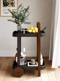 Bellwood two-tone bar cart