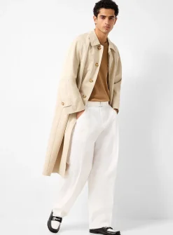 Belted pleated pant