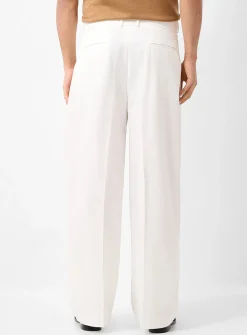 Belted pleated pant