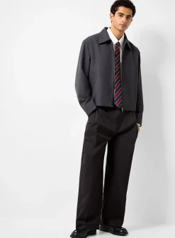 Belted pleated pant