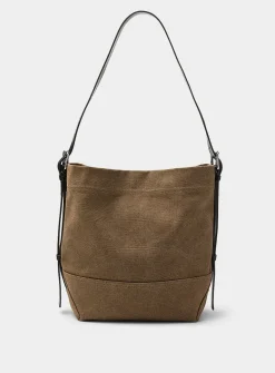 Belt-like handle tote