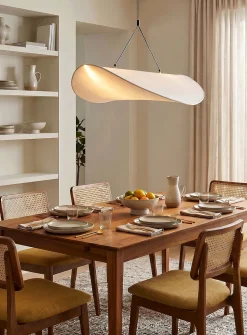 Bianca silk shade light fixture
