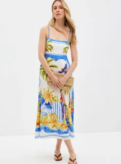 Bianca tropical paradise midi dress