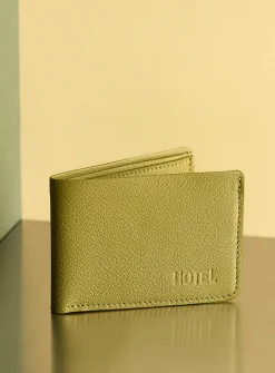 Bifold leather wallet