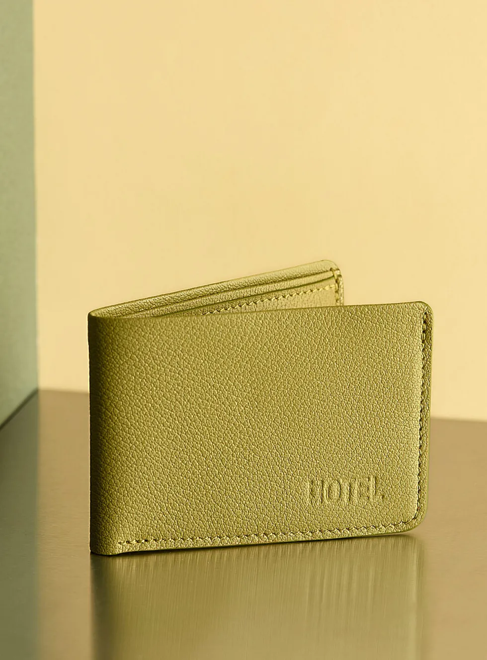 Bifold leather wallet