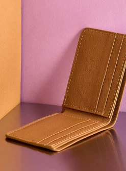 Bifold leather wallet