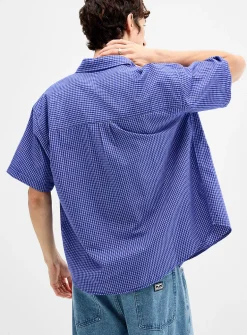 Bigwig Frank mini-check blue shirt