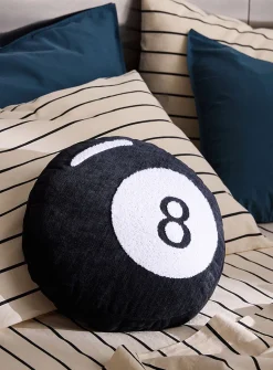 Billiards ball velvety knit cushion