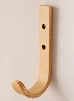 Birch wood wall hooks