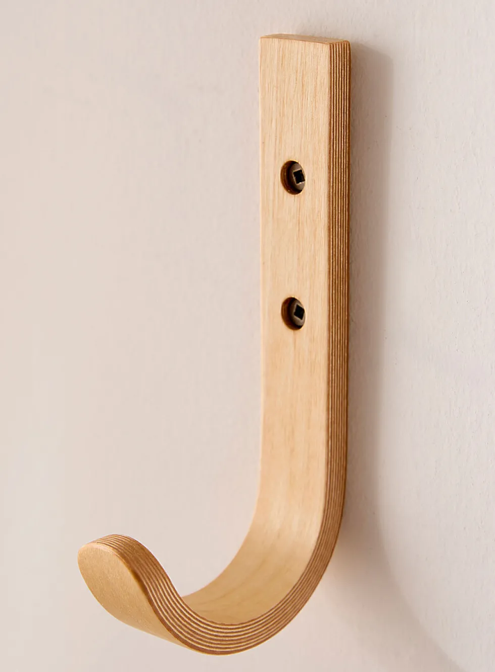 Birch wood wall hooks