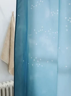 Birds in flight shower curtain