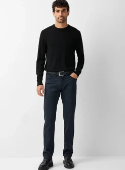Bird's-eye knit washable pant