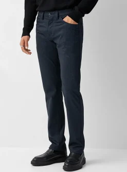 Bird's-eye knit washable pant
