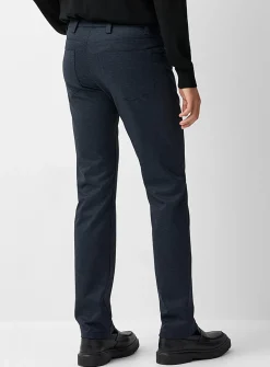 Bird's-eye knit washable pant