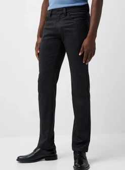 Bird's-eye knit washable pant