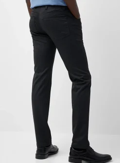 Bird's-eye knit washable pant
