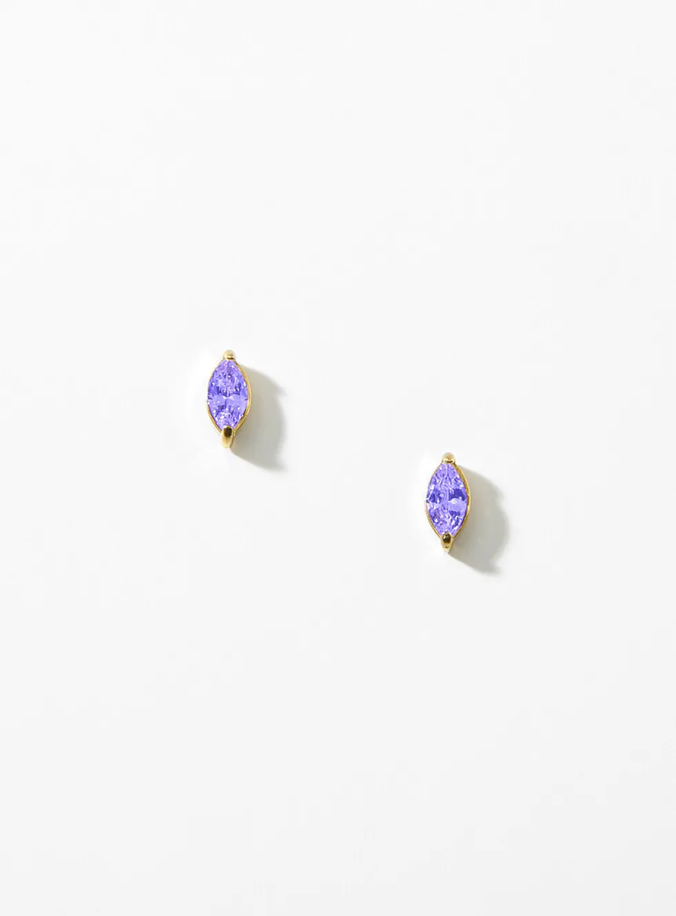 Birthstone oval earrings