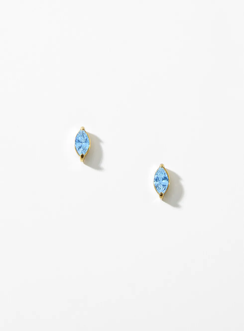Birthstone oval earrings