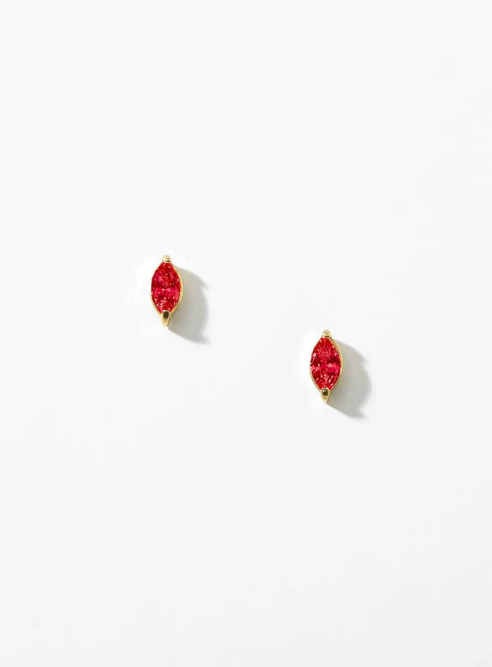 Birthstone oval earrings