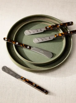 Bistrot turtle pattern spreading knives