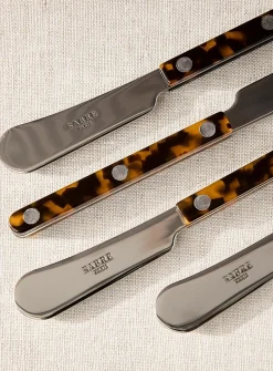 Bistrot turtle pattern spreading knives